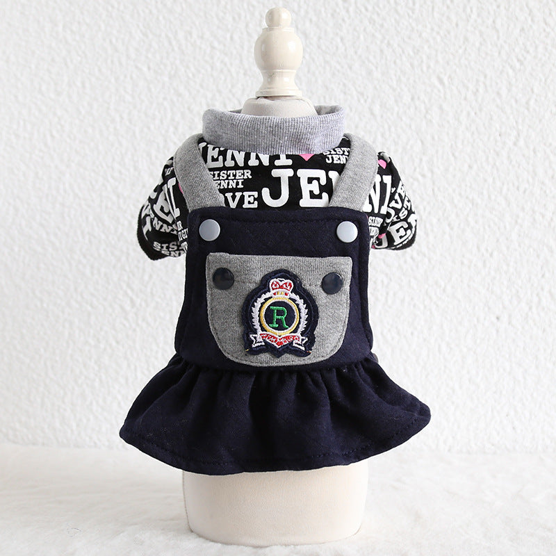 KFX-1980989 Couples and Pet Casual Cotton Clothing - Dog Outfits Available in Various Sizes