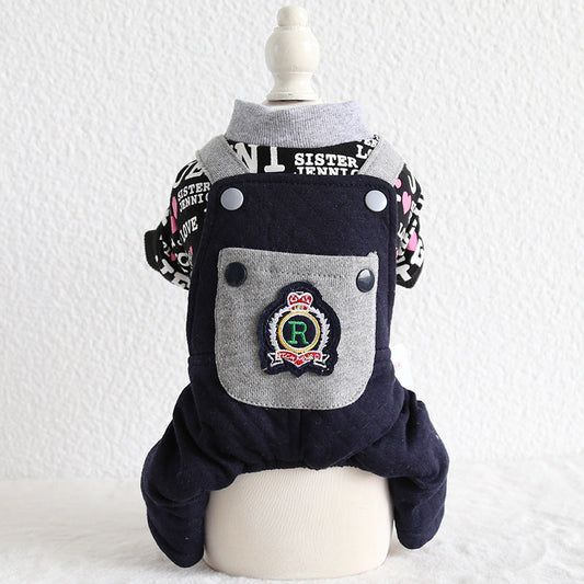 KFX-1980989 Couples and Pet Casual Cotton Clothing - Dog Outfits Available in Various Sizes