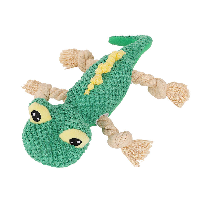 KFX-1983421 Lizard Plush Dog Toy - Bite-Resistant Molar Training Tool for Puppies and Small Dogs