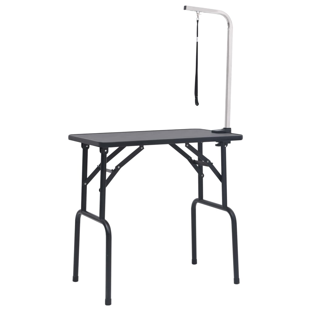 KFX-1986365 Adjustable Dog Grooming Table with Non-Slip Surface and Height-Adjustable Arm