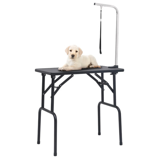 KFX-1986365 Adjustable Dog Grooming Table with Non-Slip Surface and Height-Adjustable Arm