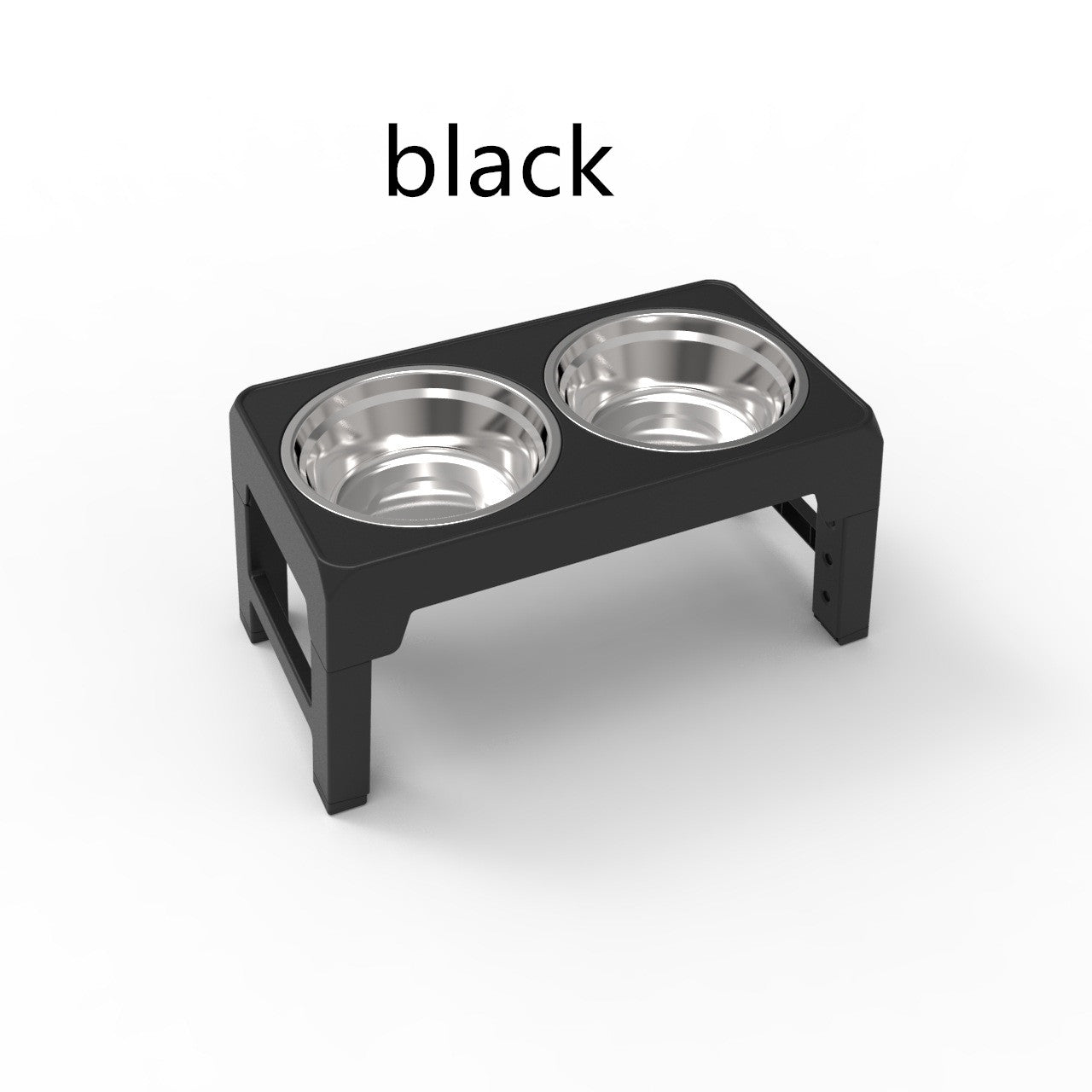 KFX-1992125 Adjustable Plastic Lifting Dog Bowl with Integrated Slow Feed Design