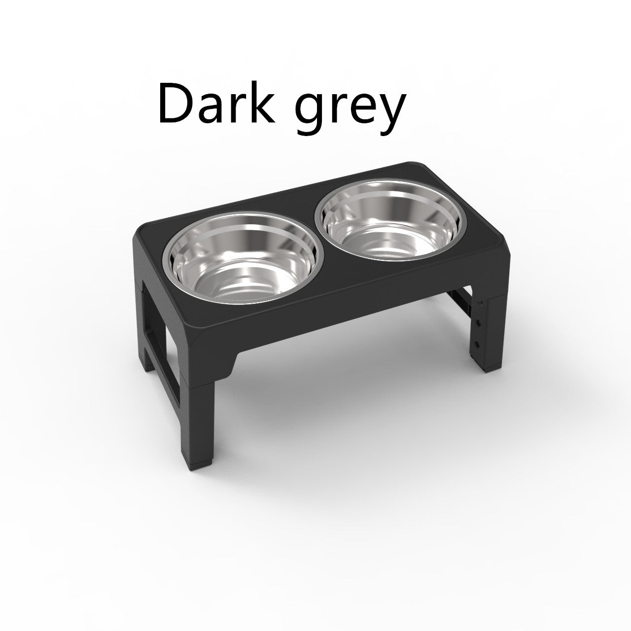 KFX-1992125 Adjustable Plastic Lifting Dog Bowl with Integrated Slow Feed Design