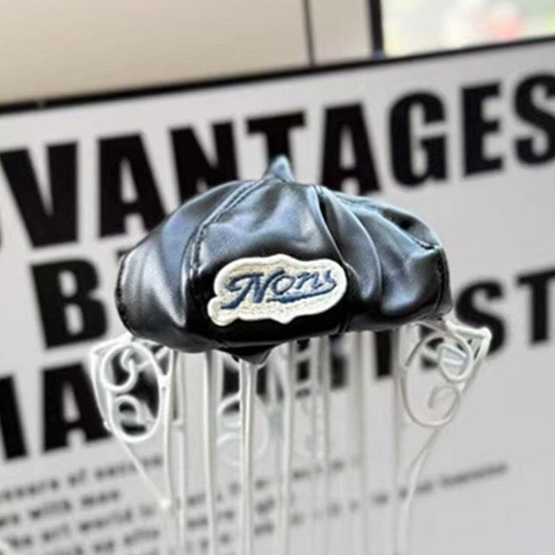 KFX-1993149 Concave Decorative Dog Hat in Brown, Rose Red, and Black - Suitable for All Seasons
