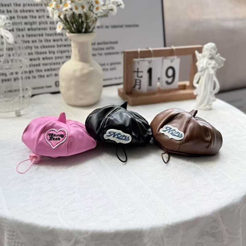 KFX-1993149 Concave Decorative Dog Hat in Brown, Rose Red, and Black - Suitable for All Seasons