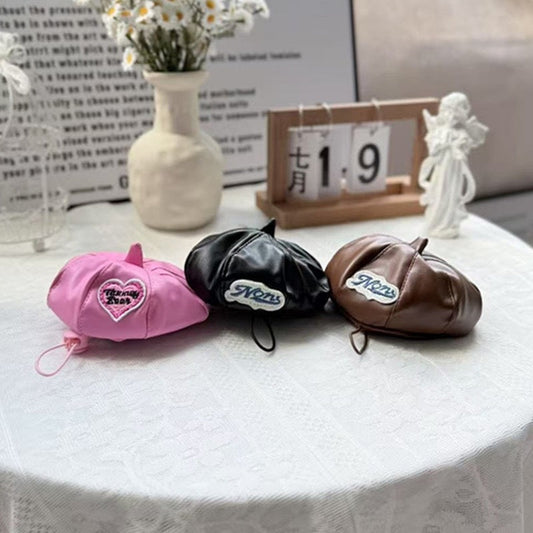 KFX-1993149 Concave Decorative Dog Hat in Brown, Rose Red, and Black - Suitable for All Seasons