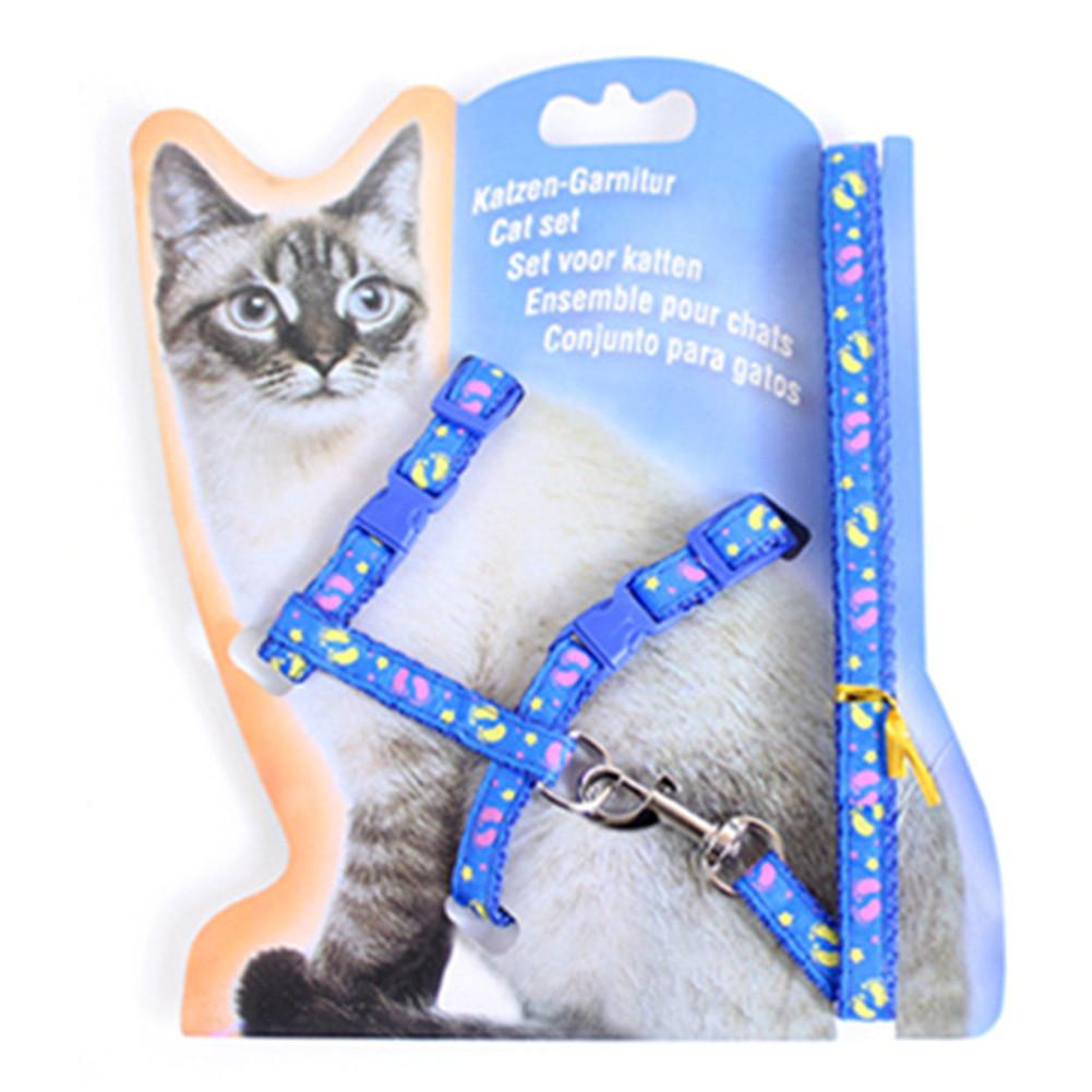 KFX-1993917 Adjustable Nylon Cat Vest Towing Rope with Chest Strap - Available in Various Colors