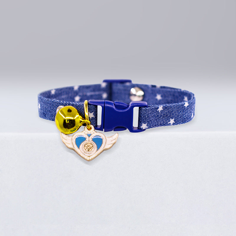 KFX-1996093 Cute Polka Dot Cat and Small Dog Collars in Various Designs and Sizes