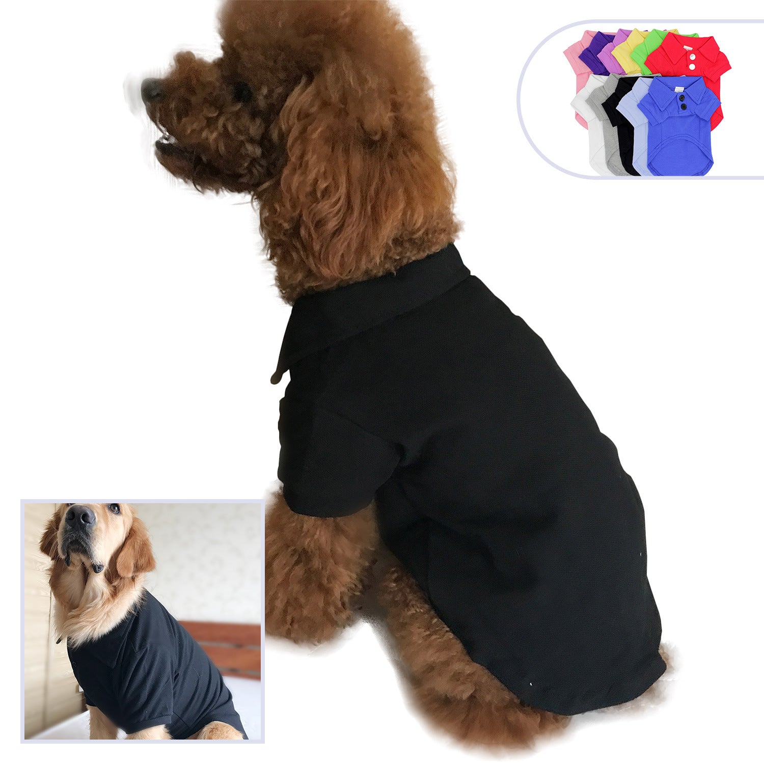 KFX-1998269 Cotton Polo Shirt for Pets - Stylish & Comfortable Outfits