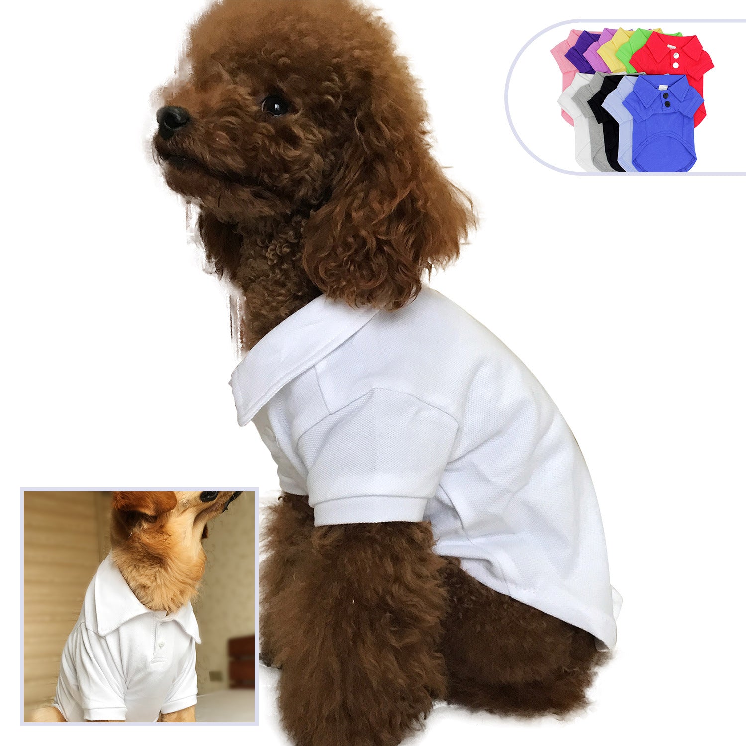 KFX-1998269 Cotton Polo Shirt for Pets - Stylish & Comfortable Outfits