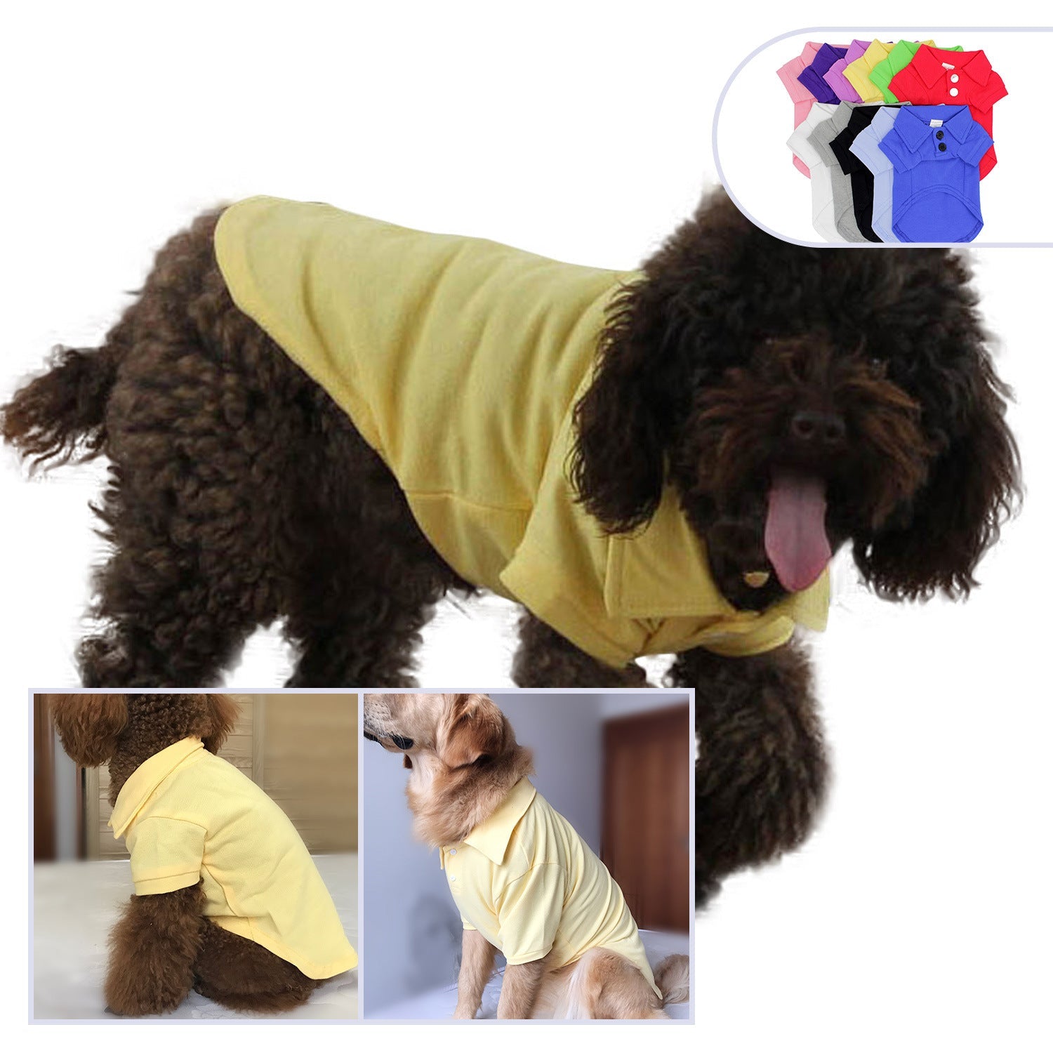 KFX-1998269 Cotton Polo Shirt for Pets - Stylish & Comfortable Outfits