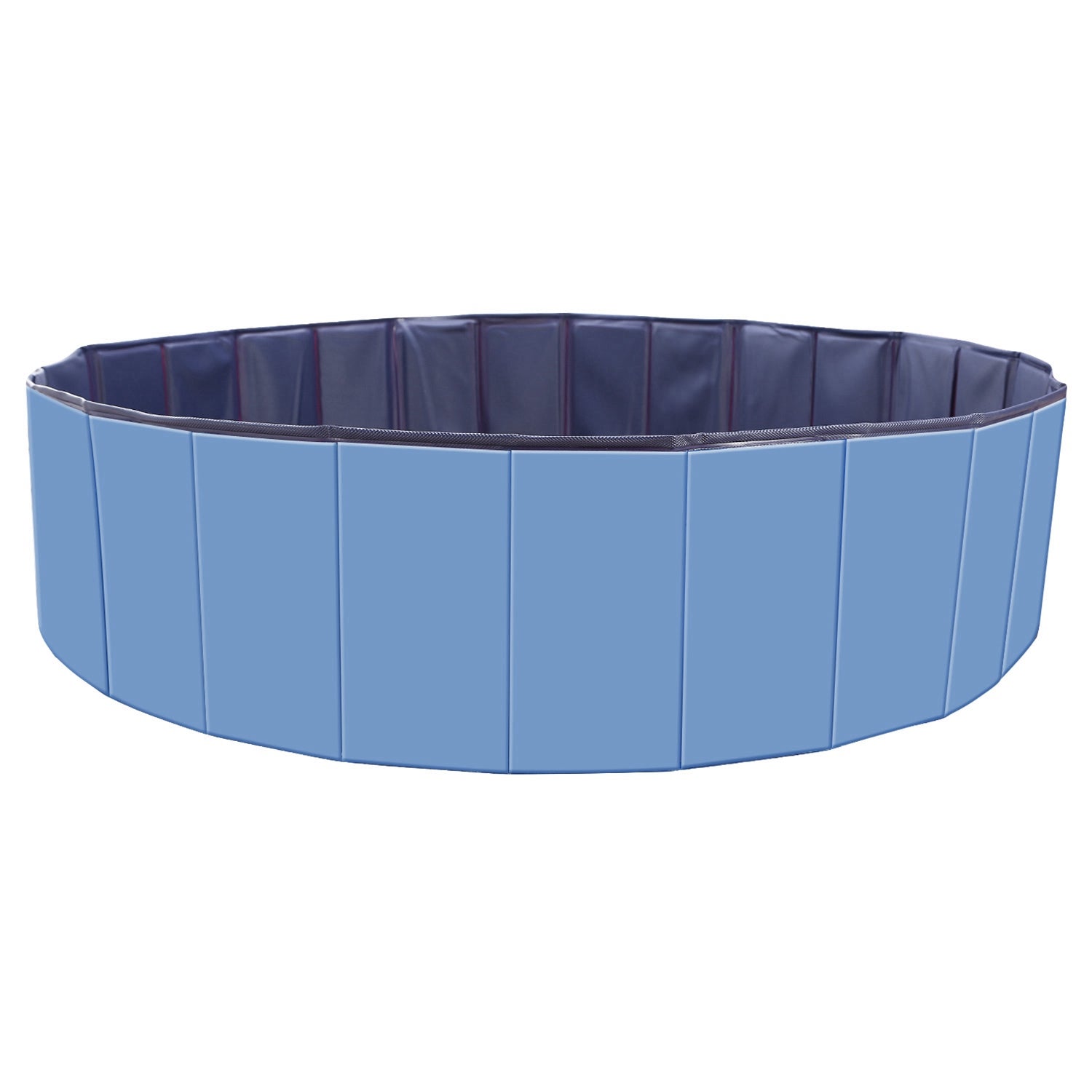 KFX-2001725 Foldable Pet Swimming Pool 160 x 160 x 30 cm Portable PVC Bathing Tub for Dogs and Cats