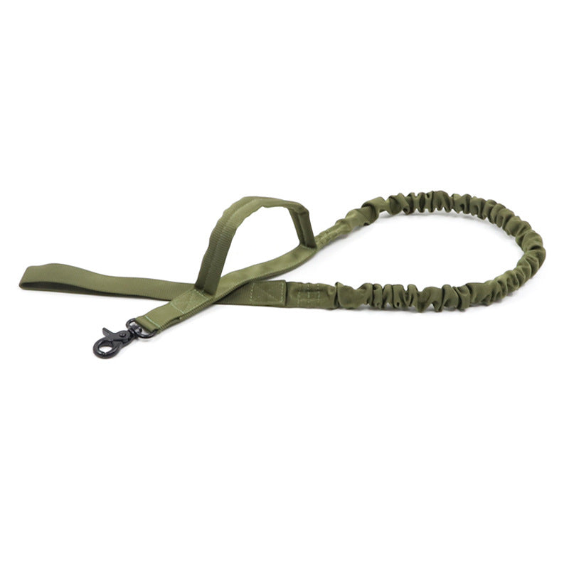 KFX-2001853 Medium and Large Nylon Dog Collar in Black, Green, and Khaki with Leash Included