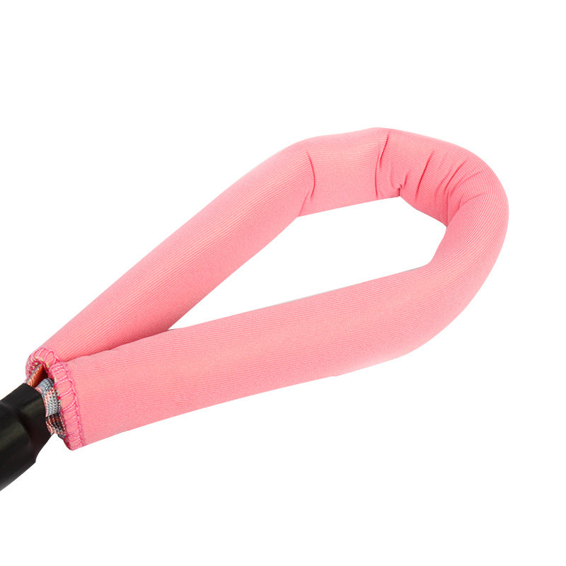 KFX-2003645 Adjustable Nylon Chain Dog Leash and Chest Harness, Scalable Length 75-150 cm
