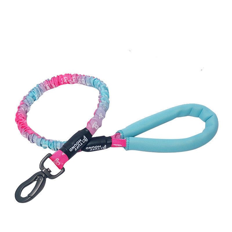 KFX-2003645 Adjustable Nylon Chain Dog Leash and Chest Harness, Scalable Length 75-150 cm