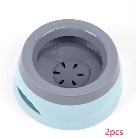 KFX-2005693 Anti-Spill Pet Car Bowl for Home and Travel - Pink, Army Green, Blue, Gray