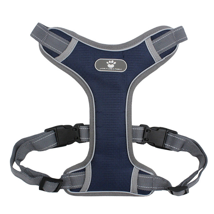 KFX-2008893 T-Shaped Explosion-Proof Chest Vest for Medium and Large Dogs – Breathable Oxford Cloth & Neoprene Design