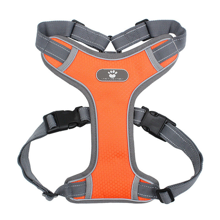 KFX-2008893 T-Shaped Explosion-Proof Chest Vest for Medium and Large Dogs – Breathable Oxford Cloth & Neoprene Design