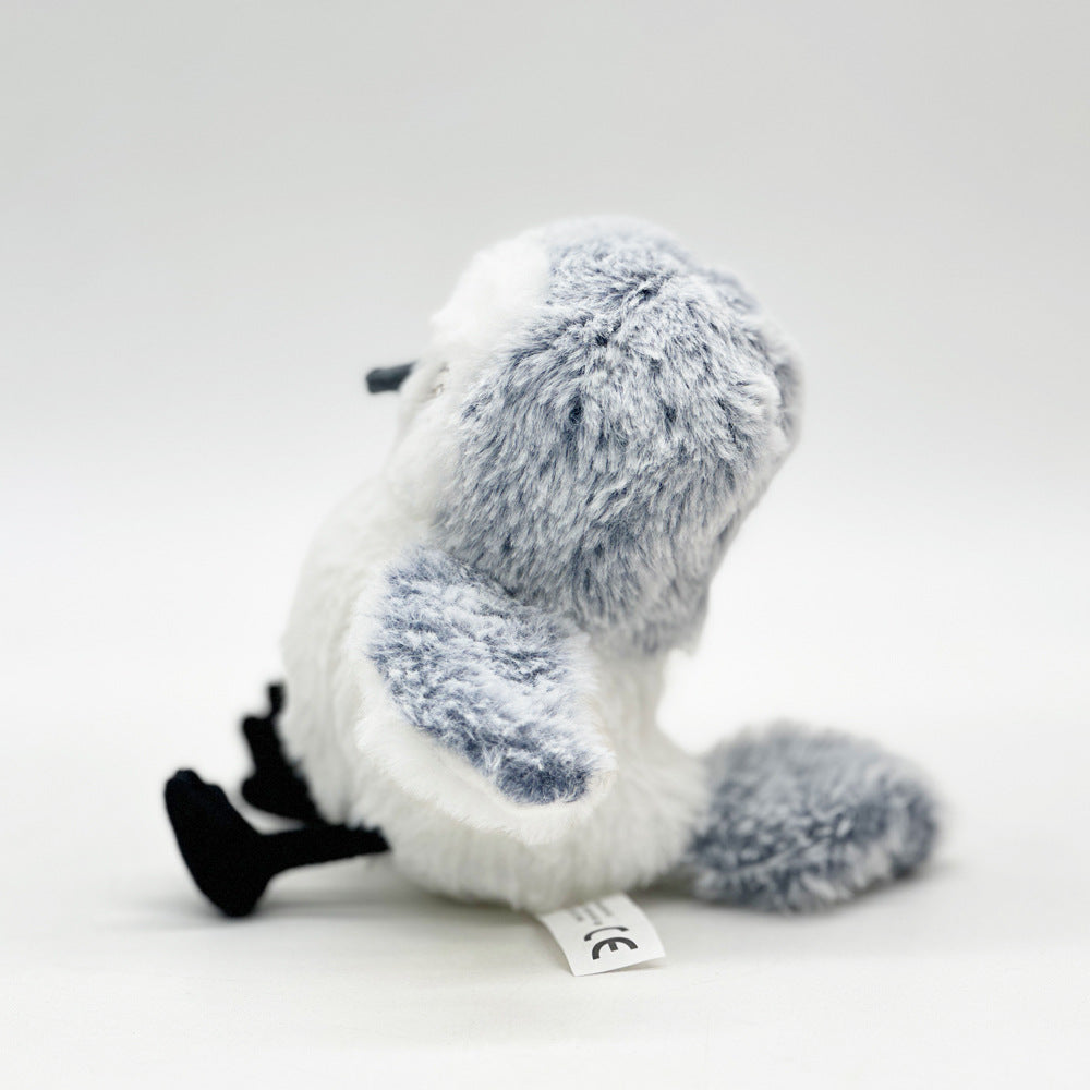 KFX-2009277 Interactive Flapping Bird Cat Toy - Automatic Plush Pet Enrichment, USB Rechargeable, 17cm