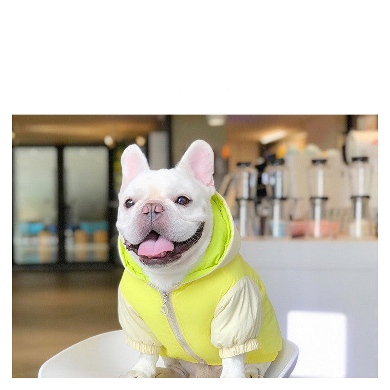 KFX-2013757 Cozy Color-Blocking Winter Cotton Dog Clothes for All Breeds