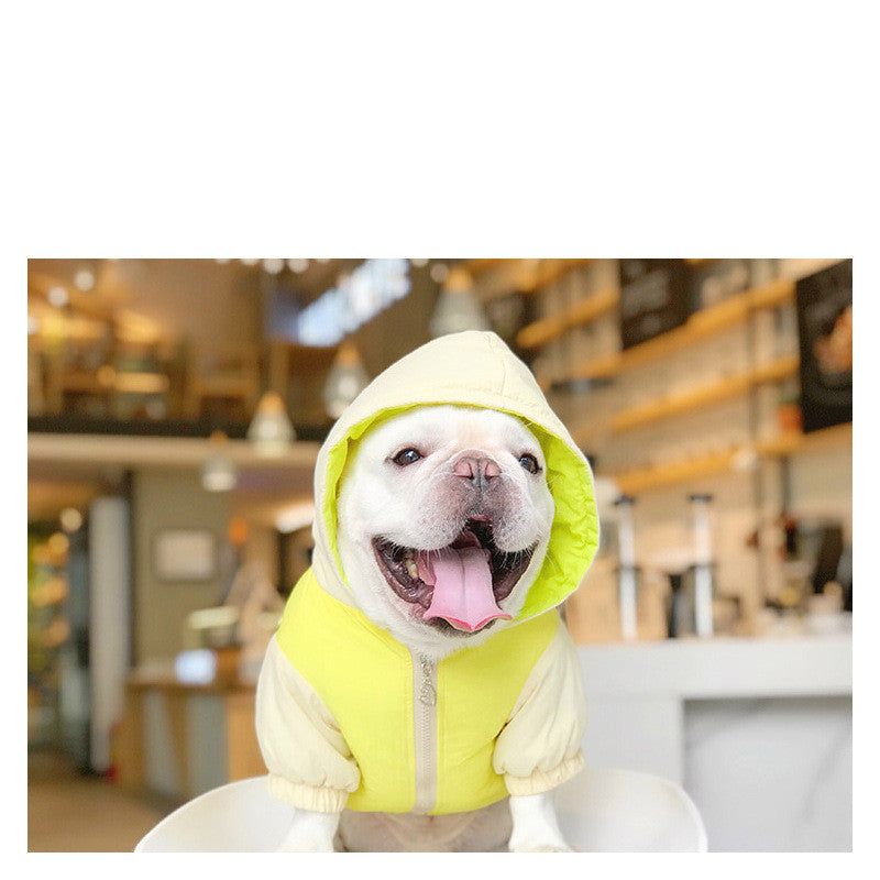 KFX-2013757 Cozy Color-Blocking Winter Cotton Dog Clothes for All Breeds