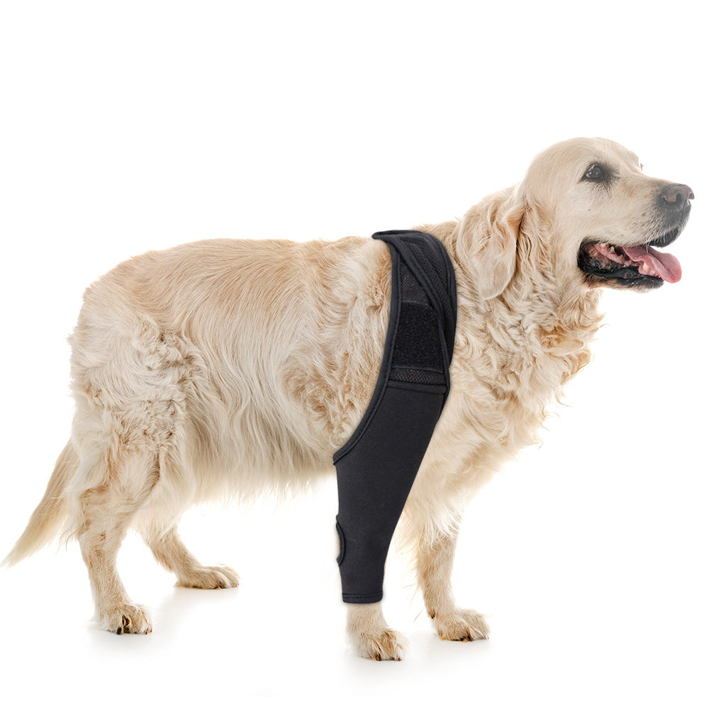 KFX-2017981 Adjustable Dog Knee Pads for Joint Recovery and Post-Surgery Support, Thigh Brace Wrap for Injury Protection