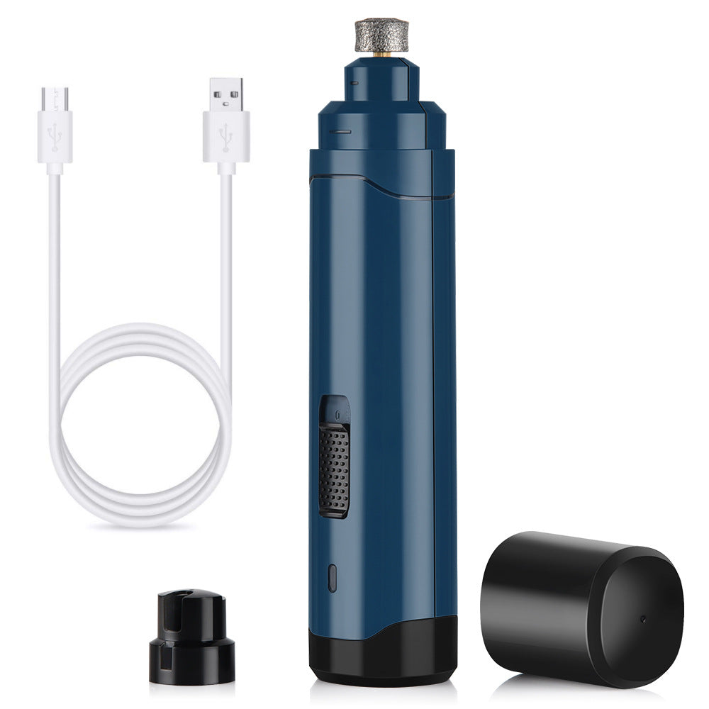 KFX-2019133 Automatic USB Pet Nail Polisher for Cats and Dogs - Electric Manicure Tool with Dual Speed Options