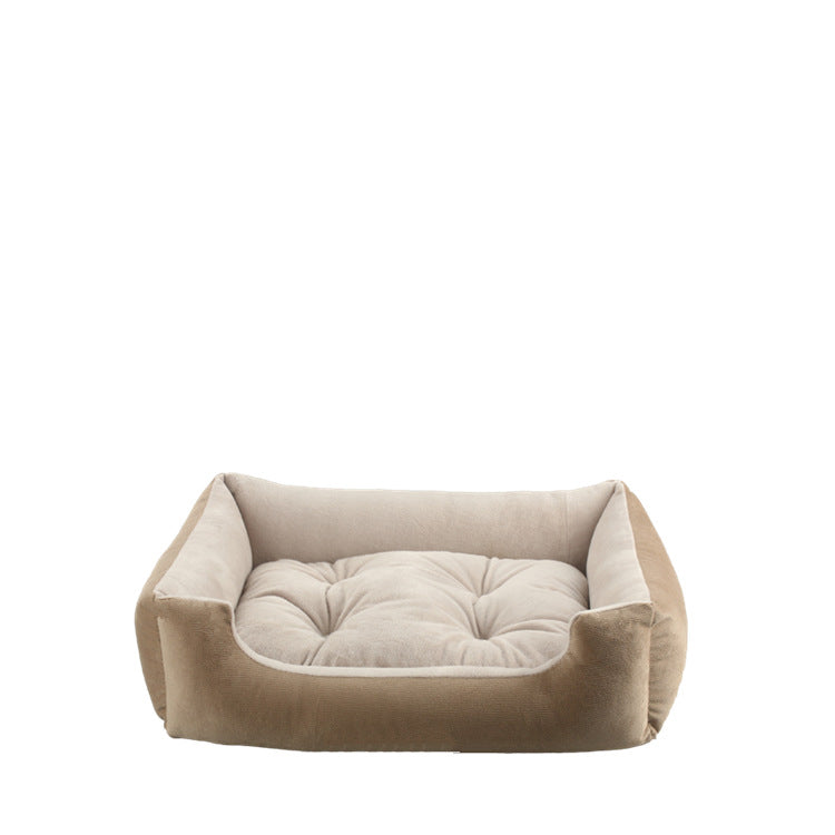 KFX-2019389 Plush Pet Sofa Bed Cushion for Dogs and Cats, Various Sizes Available