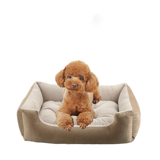 KFX-2019389 Plush Pet Sofa Bed Cushion for Dogs and Cats, Various Sizes Available