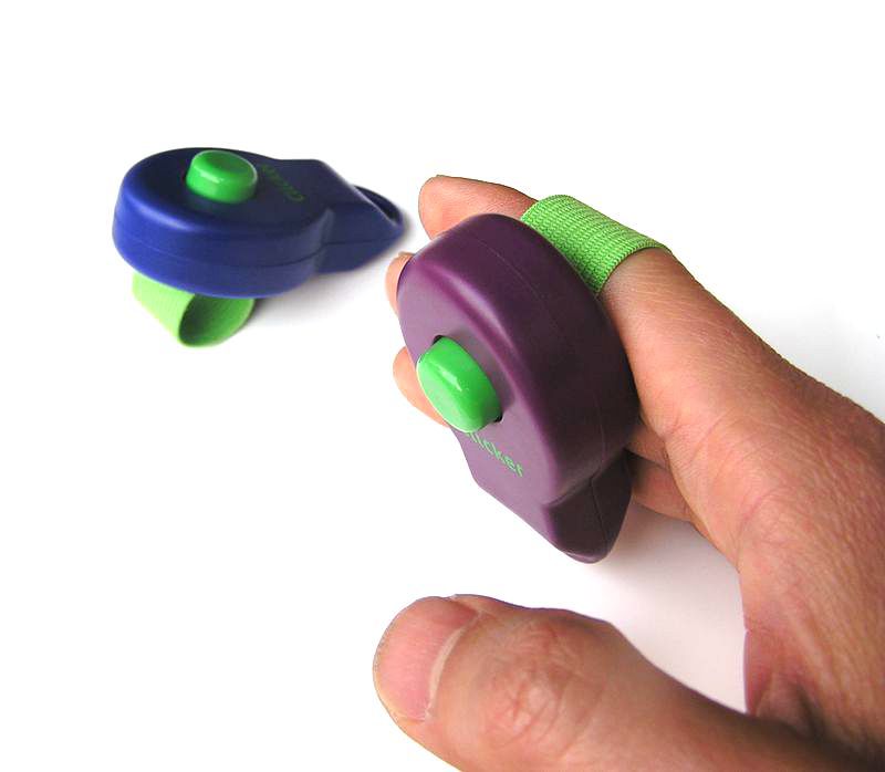 KFX-2021949 Pet Training Rattle Stick - Purple and Blue Options