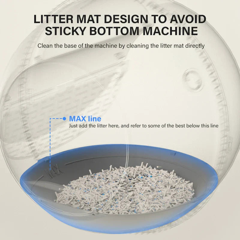 KFX-202451 Multi-Functional Fully Enclosed Smart Automatic Cat Litter Box with Easy Clean Design and Odor Control
