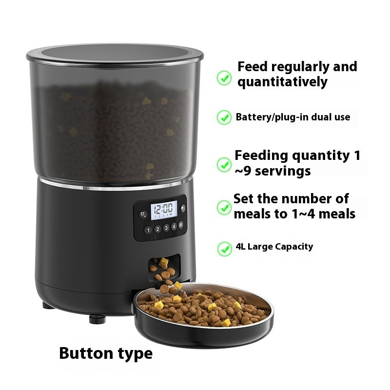 KFX-2024893 Automatic 4L Pet Feeder for Dogs and Cats with Smart Graffiti APP Control