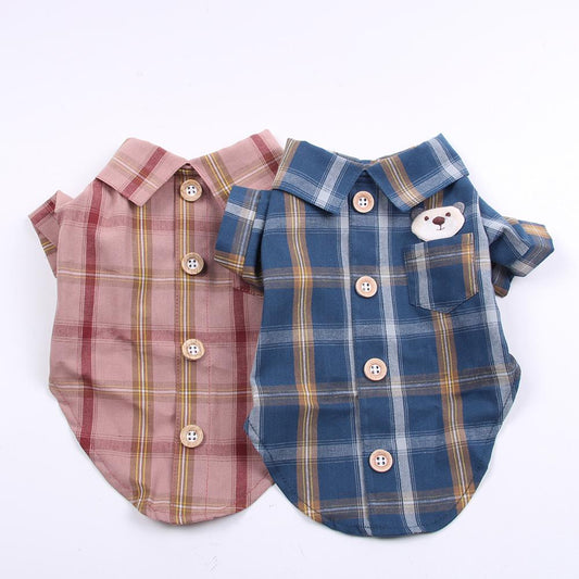KFX-2025277 Comfortable Cotton Pet Shirt with Breathable Two-Leg Design