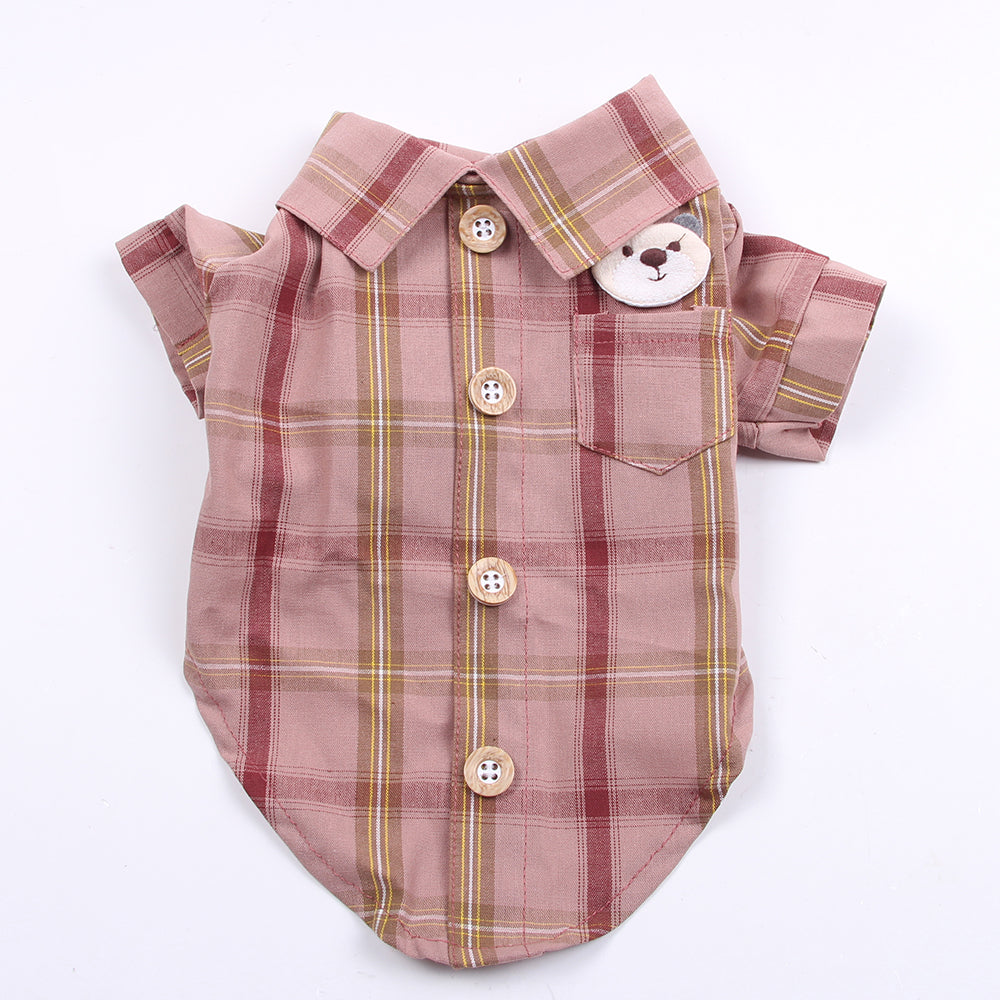 KFX-2025277 Comfortable Cotton Pet Shirt with Breathable Two-Leg Design