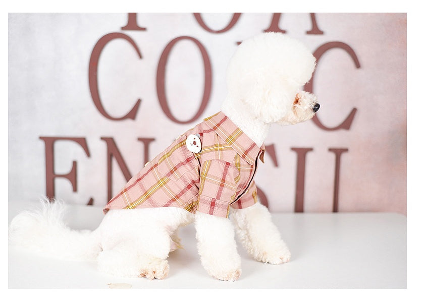 KFX-2025277 Comfortable Cotton Pet Shirt with Breathable Two-Leg Design