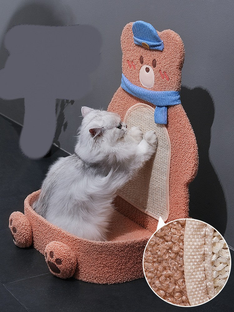 KFX-2030141 Vertical Cat Scratching Board with Sisal Rope and Cute Design for Play and Rest