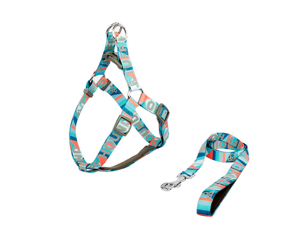 KFX-2030653 Adjustable Pet Chest Harness Triangle Strap in Blue - Multiple Sizes Available
