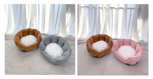 KFX-2030909 Plush Thickened Pet Litter Shelter for Dogs and Cats - Multiple Colors Available