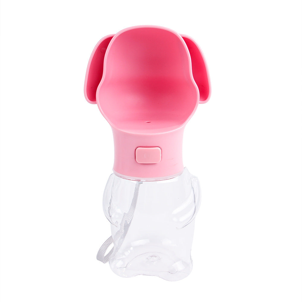 KFX-2032701 Portable Pet Travel Mug - Blue Powder, ABS Material with Transparent PC Cup Body, Easy to Clean