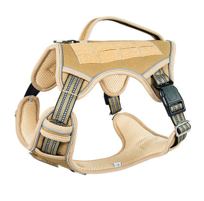 KFX-2035901 Search and Rescue Tactical Dog Chest Strap - Available in Black, Khaki, Camouflage, and Olive Green