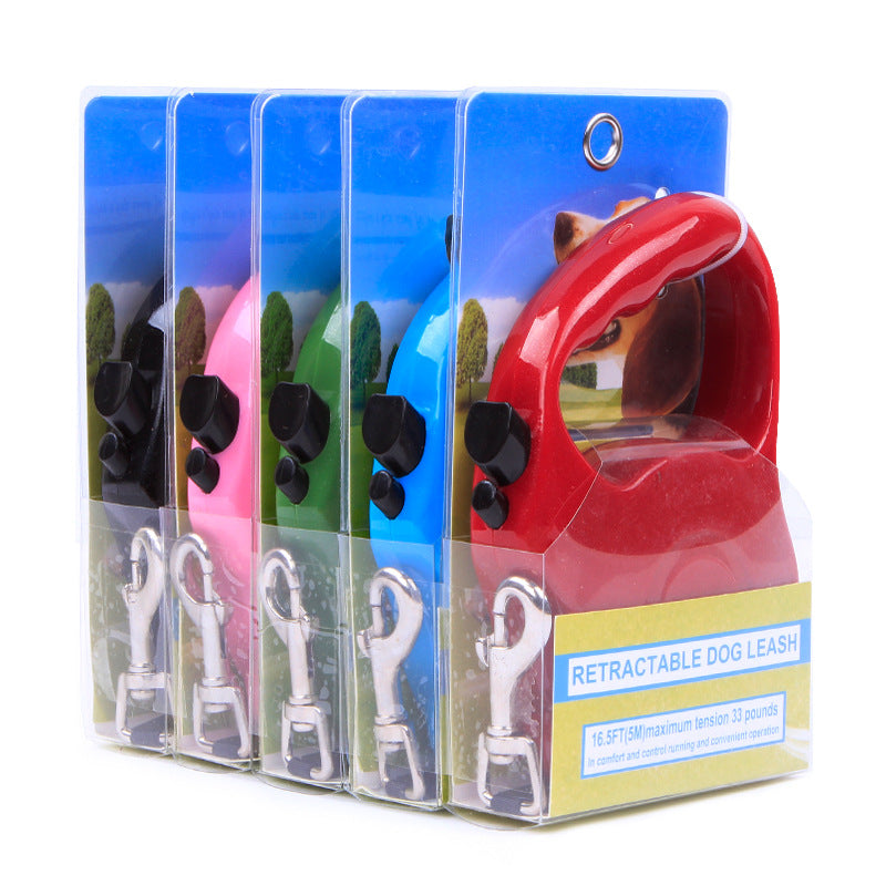 KFX-2036413 Automatic Retractable Dog Leash with Hand-Holding Rope in Various Colors