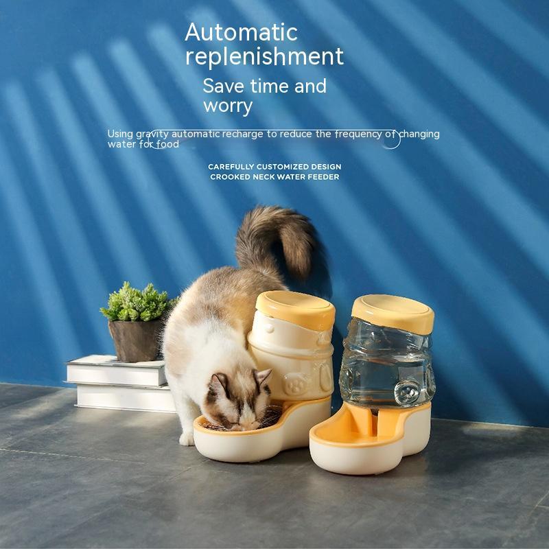 KFX-2038589 Automatic Anti-Tumble Pet Feeder and Water Dispenser in Multiple Colors