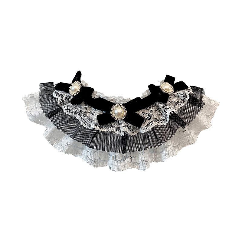 KFX-2039997 Pet Bow Tie and Drool Towel Cat Bib Collar - Multiple Sizes Available