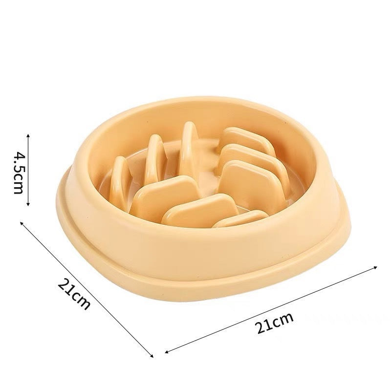 KFX-2041021 Anti-Choking Slow Feeder Bowl for Dogs - Large Capacity Pet Food Dish in Multiple Colors