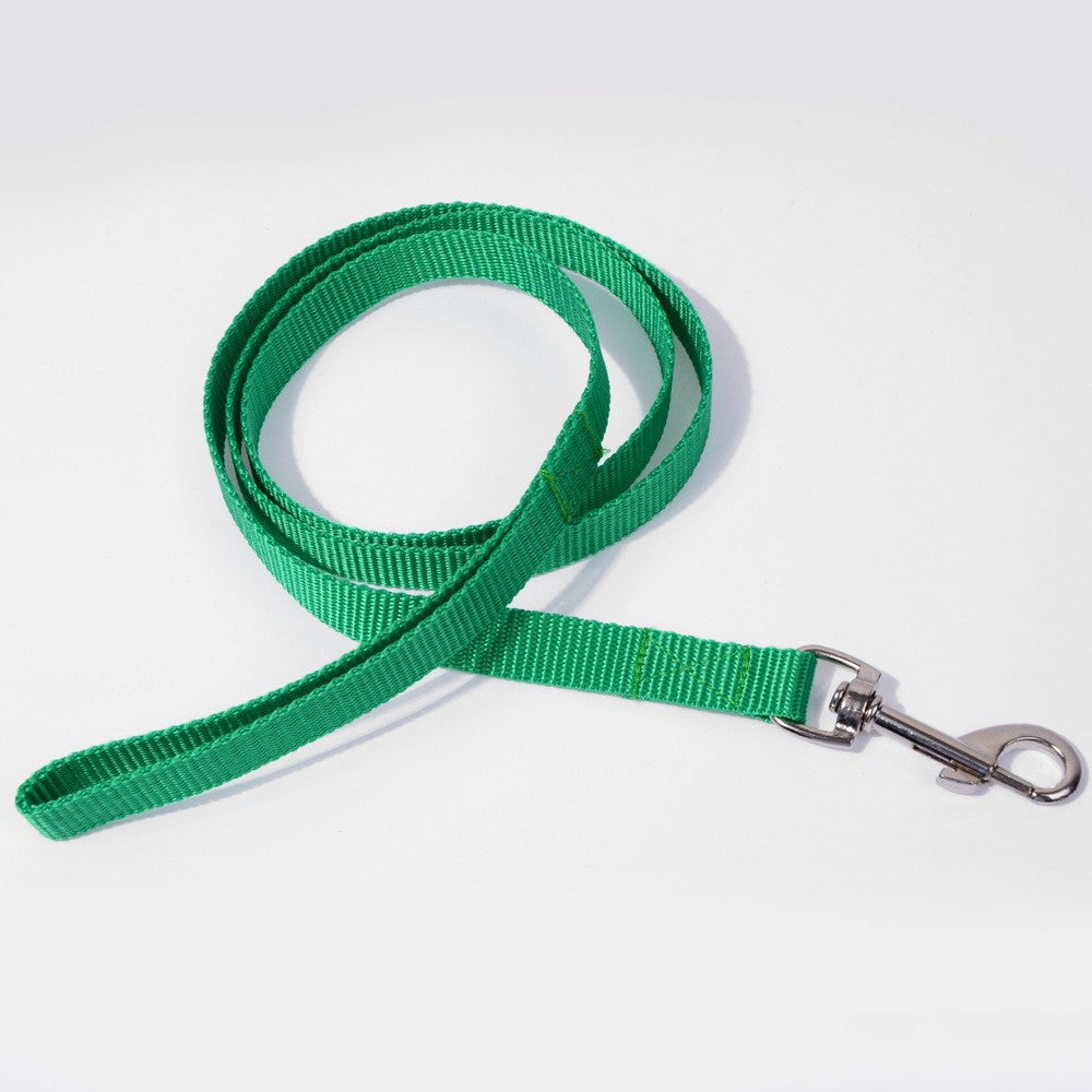 KFX-2042173 Multicolor Nylon Dog Leash with Hand Hold - Available in Blue, Black, Red, Purple, Pink, Green