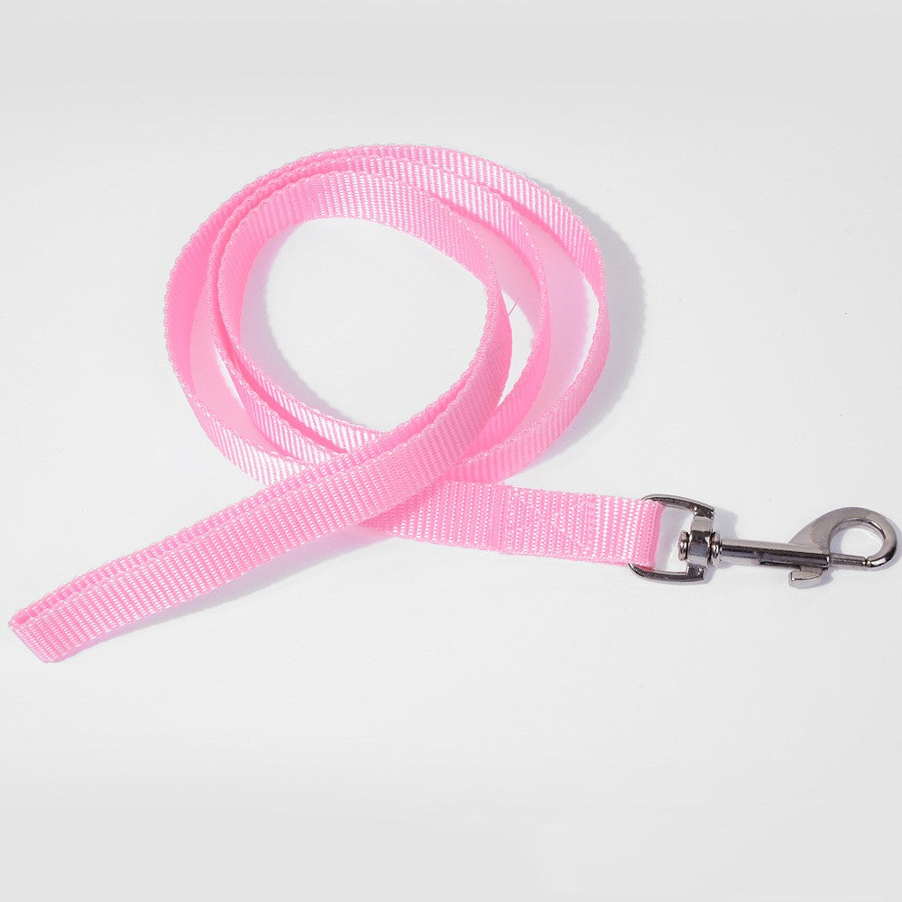 KFX-2042173 Multicolor Nylon Dog Leash with Hand Hold - Available in Blue, Black, Red, Purple, Pink, Green