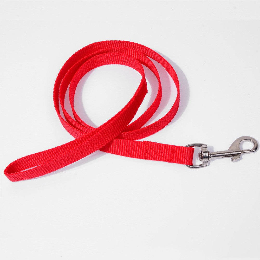 KFX-2042173 Multicolor Nylon Dog Leash with Hand Hold - Available in Blue, Black, Red, Purple, Pink, Green