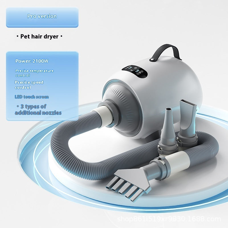 KFX-2043837 Smart Touch Screen Pet Hair Dryer with 2000W Power for Quick Drying