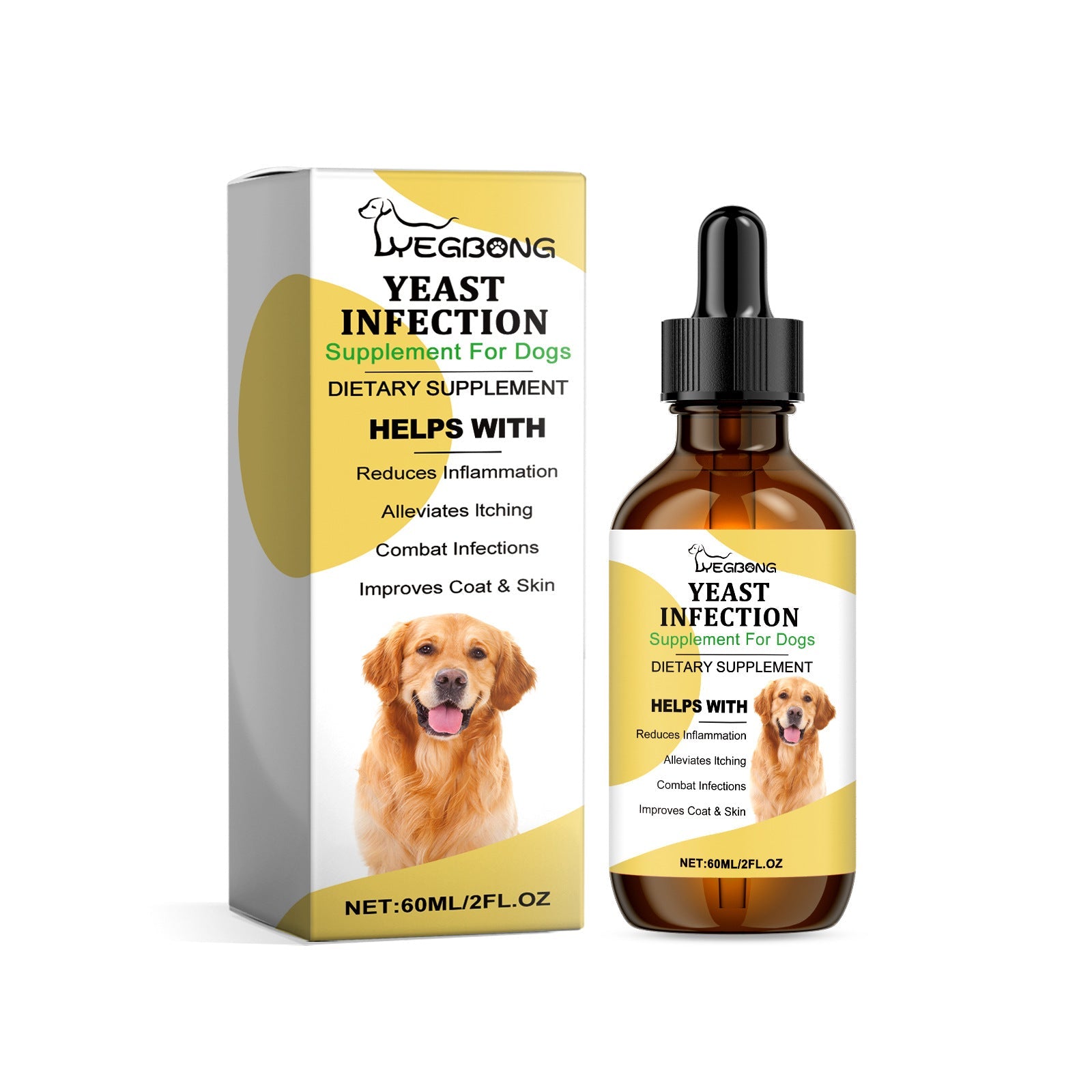 KFX-2043965 Herbal Skin Care Supplement for Dogs - 60ml External Relief Solution
