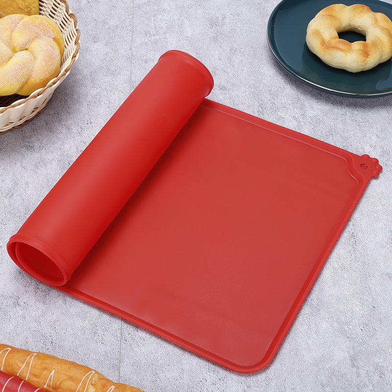 KFX-2044221 Silicone Pet Food Mat with Holes for Dogs and Cats - 47 x 30 CM, Easy to Clean and Prevents Water Leakage